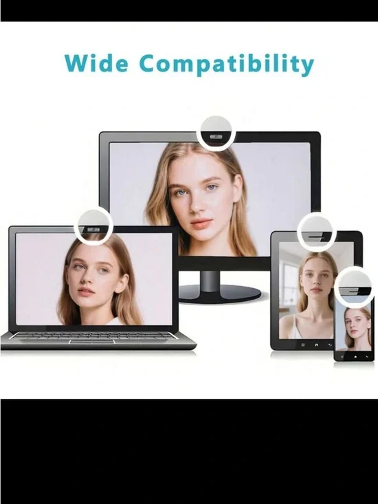 Portable pink Clip-On LED Selfie Ring Light for Smartphones, computers NIB - Picture 4 of 8